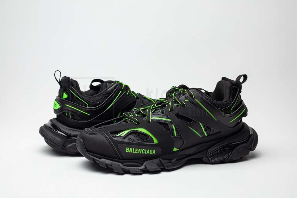 Kickwho Balenciaga Track Trainer Black Green Logo - Image 6