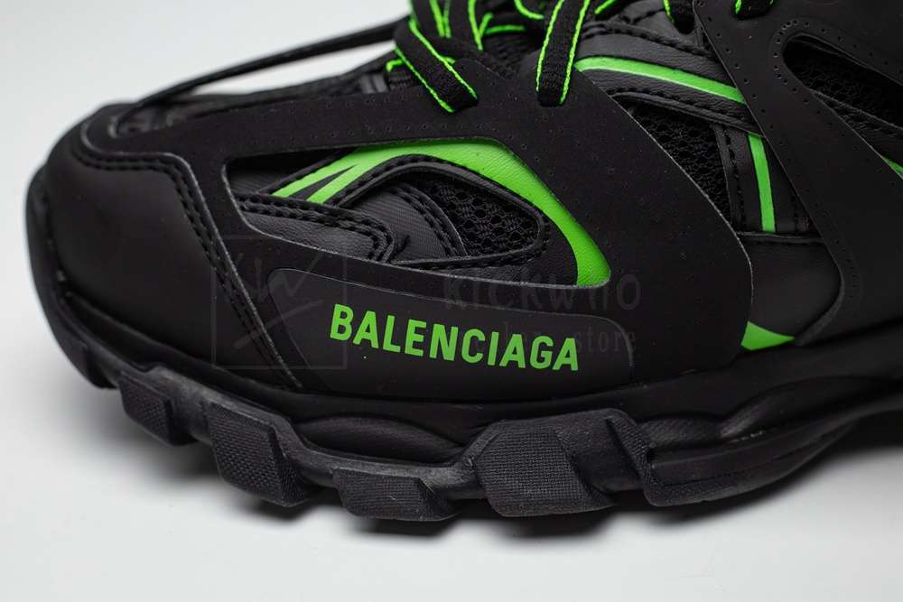 Kickwho Balenciaga Track Trainer Black Green Logo - Image 8