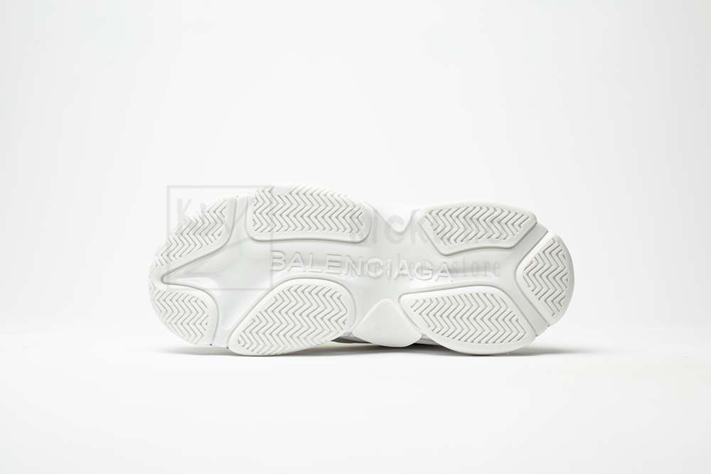 Kickwho Balenciaga Triple S Trainer 'White-Sliver Logo' - Image 4