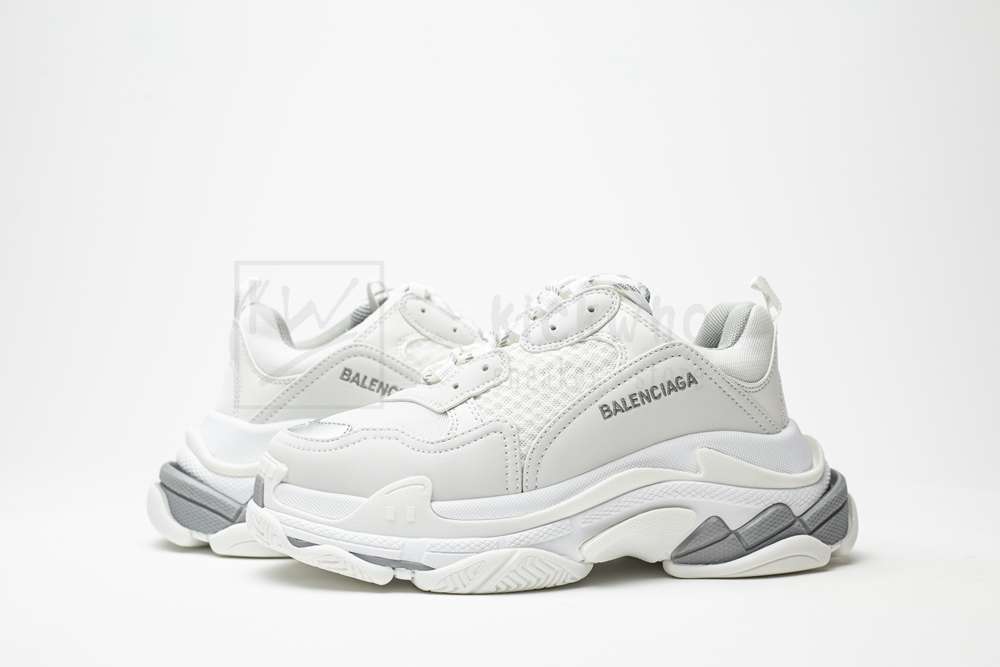 Kickwho Balenciaga Triple S Trainer 'White-Sliver Logo' - Image 6