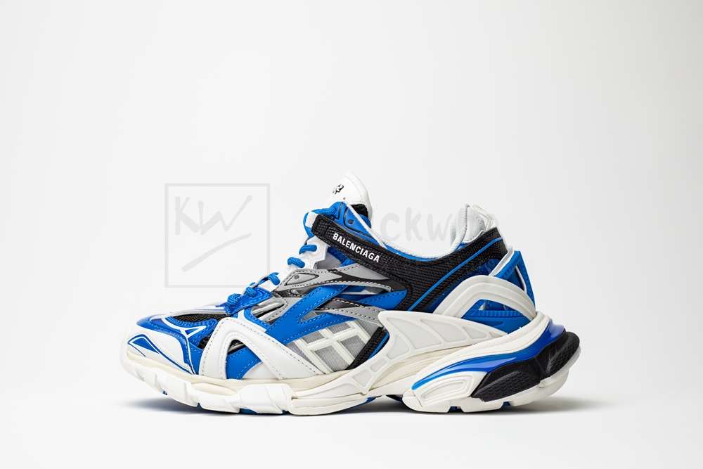 Kickwho Balenciaga Wmns Track.2 Sneaker white black blue - Image 2
