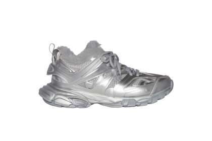 Kickwho Balenciaga Track Trainer 'Silver' Plush Grey
