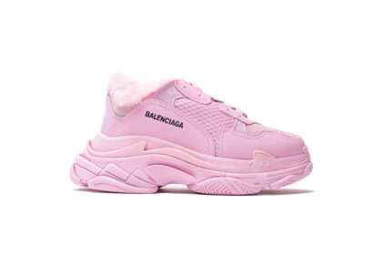 Kickwho Balenciaga Triple S Trainer 'Pink' Plush Pink
