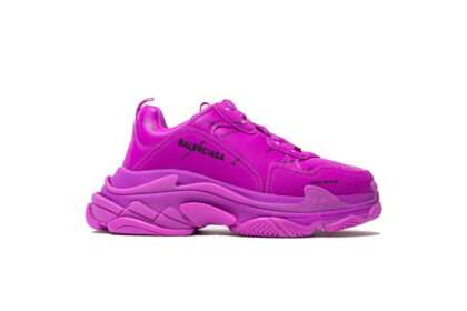 KickwhoBalenciaga Wmns Triple S Sneaker 'All Over Logo - Fuchsia'