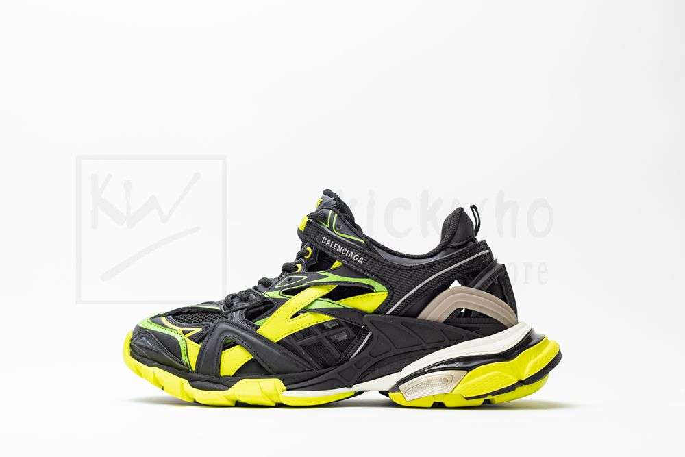 Kickwho Balenciaga Track.2 Trainer 'Black Yellow Green' - Image 2