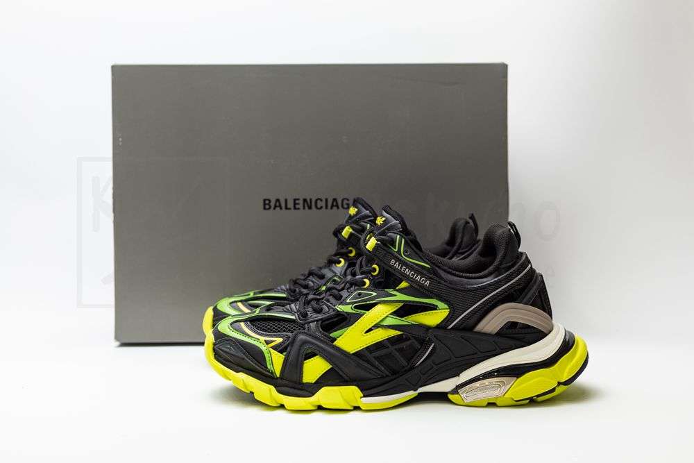 Kickwho Balenciaga Track.2 Trainer 'Black Yellow Green' - Image 5