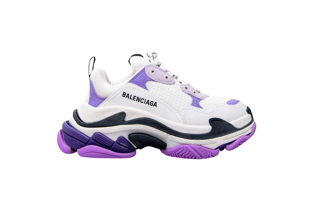 Kickwho Balenciaga Wmns Triple S Sneaker 'White Lilac'
