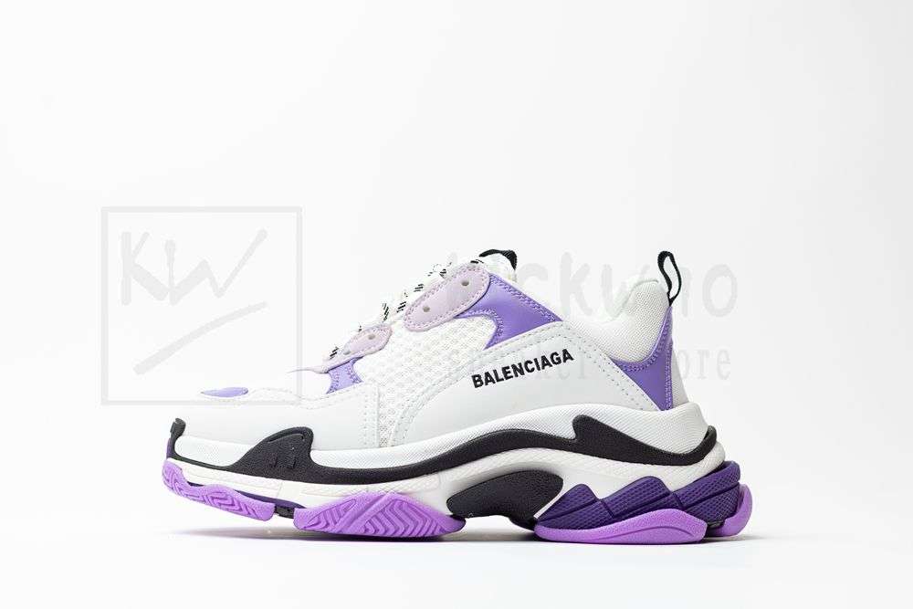 Kickwho Balenciaga Wmns Triple S Sneaker 'White Lilac' - Image 2