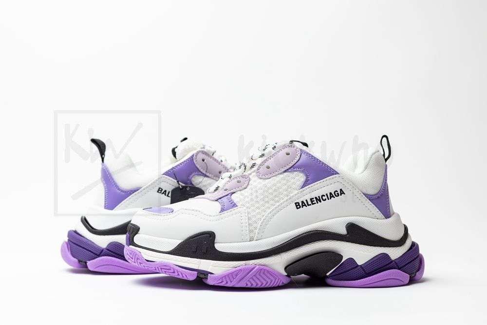 Kickwho Balenciaga Wmns Triple S Sneaker 'White Lilac' - Image 6