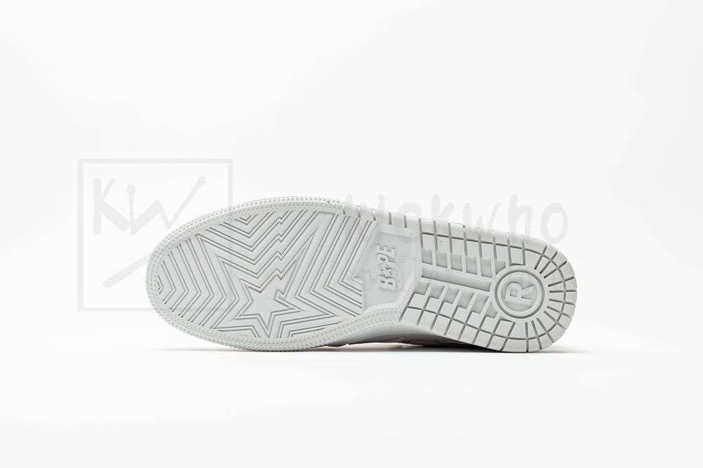 Kickwho Bapesta 'Triple White' - Image 4