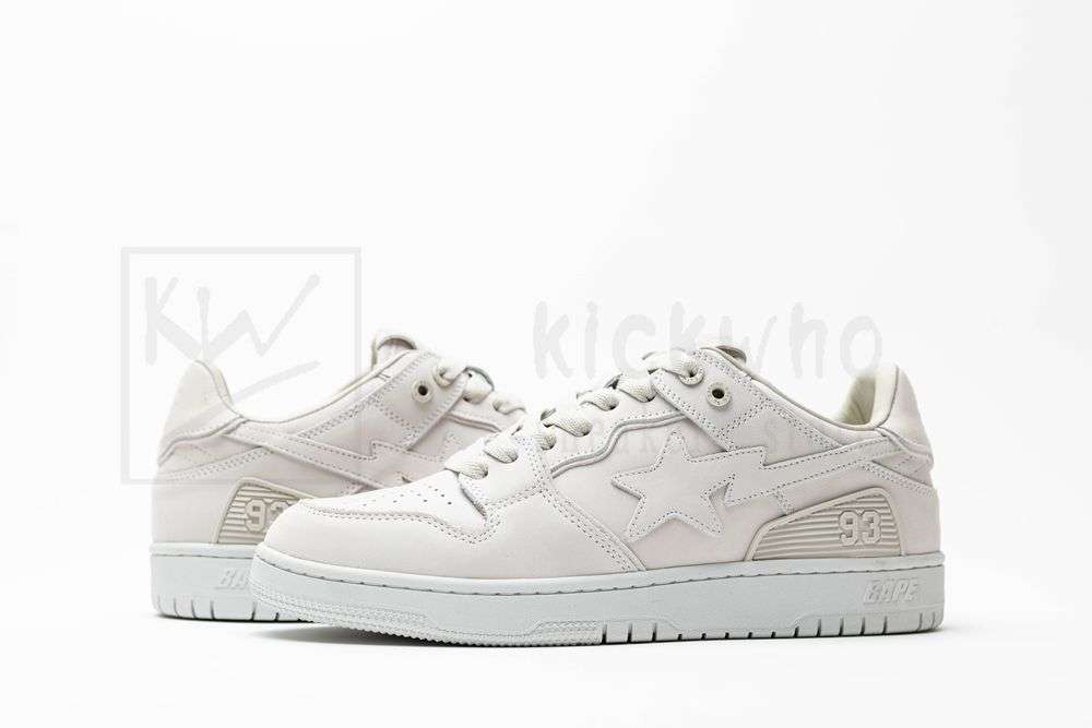 Kickwho Bapesta 'Triple White' - Image 6