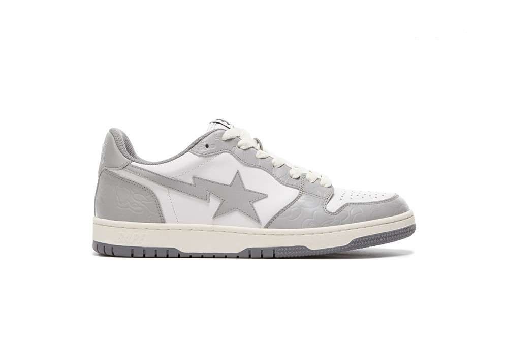 Kickwho A Bathing Ape Court StaLight Grey Cream
