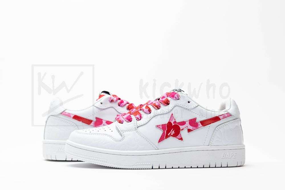 Kickwho Bapesta Low 'ABC Camo - Pink' - Image 6