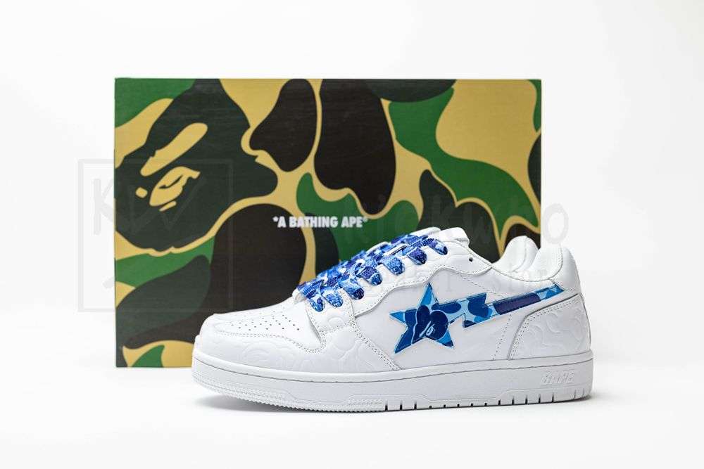 Kickwho Bapesta Low 'ABC Camo - Blue' - Image 5