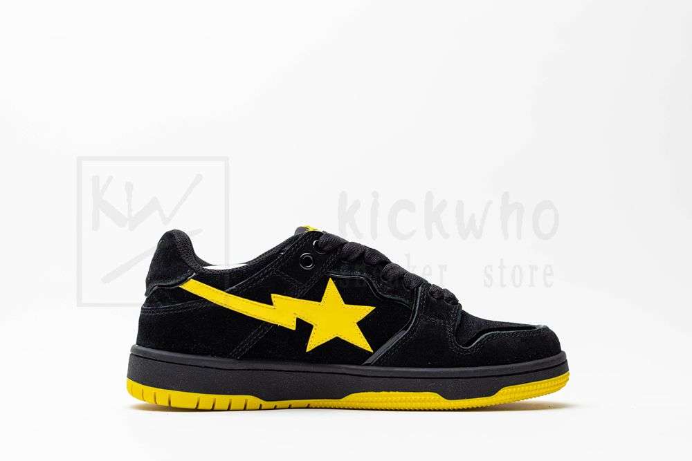 Kickwho A Bathing Ape Sk8 StaBlack Electric Yellow - Image 3