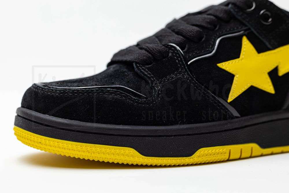 Kickwho A Bathing Ape Sk8 StaBlack Electric Yellow - Image 8