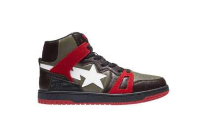 Kickwho Bapesta 93 High 'Oliver Brown Red'