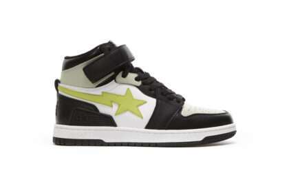 Kickwho A Bathing Ape Block Sta HiBlack Lime