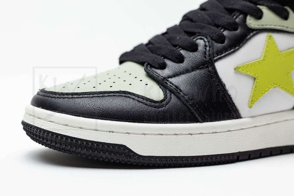 Kickwho A Bathing Ape Block Sta HiBlack Lime - Image 8