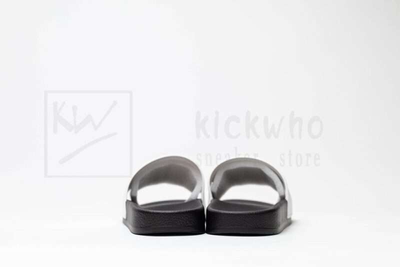 Kickwho Balenciaga Pool Slides White White Black (Black Logo) - Image 7