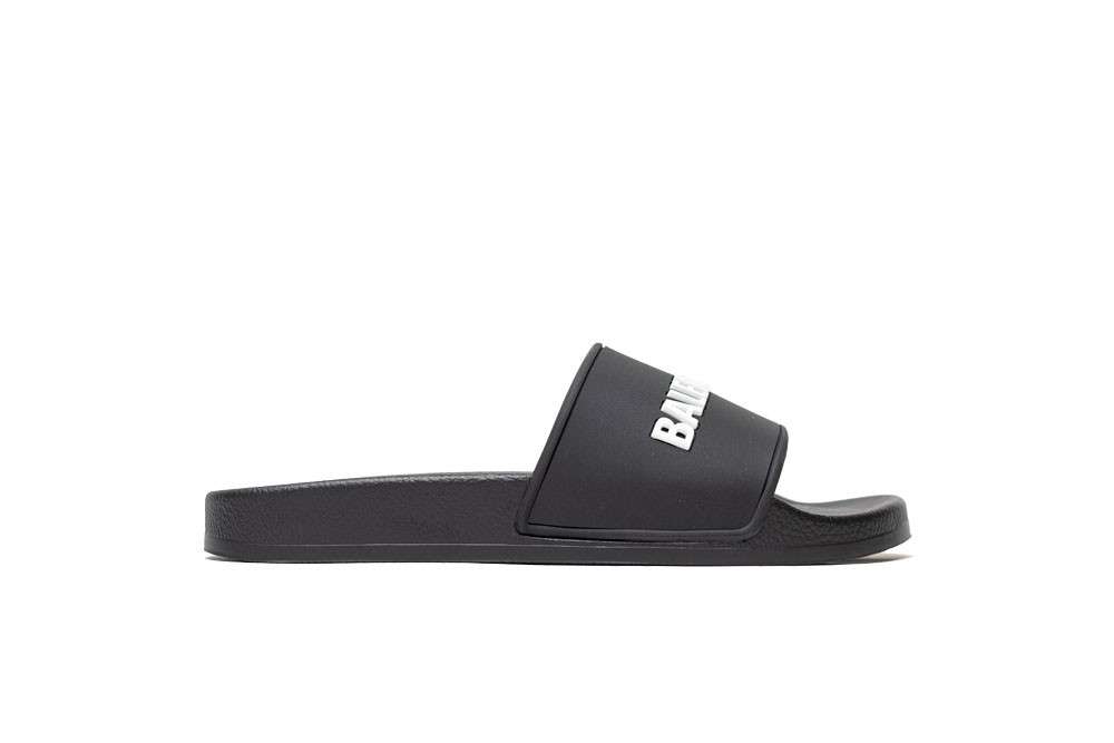 Kickwho Balenciaga Pool Slides All Black