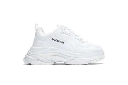 Kickwho Balenciaga TRIPLE S SNEAKER IN LEATHER WHITE