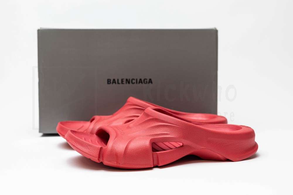 Kickwho Balenciaga Pool Slides Sandal Red - Image 5