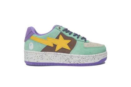 Kickwho A Bathing Ape Bape Sta Yellow Green Suede