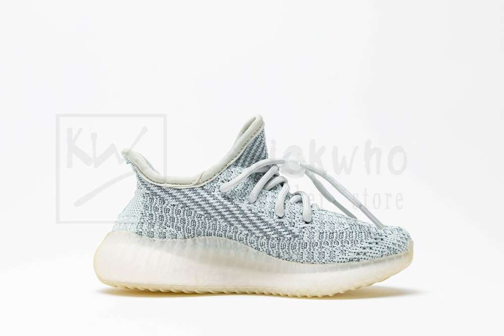 KickWho Yeezy Boost 350 V2 Kids 'Cloud White' Reflective' - Image 3