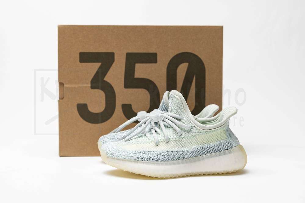 KickWho Yeezy Boost 350 V2 Kids 'Cloud White' Reflective' - Image 5