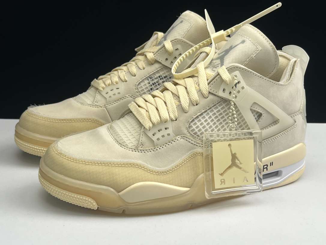 kickwho Godkiller Off-White x Air Jordan 4 SP "Sail" - Image 2