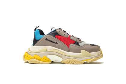 Kickwho BALENCIAGA TRIPLE S TRAINER YELLOW BLUE RED "GODKILLER" 483513W06E34365
