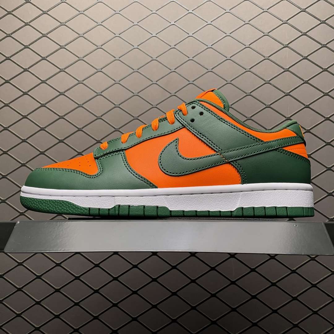 Kickswho Nike Dunk Low " Miami Hurricanes"