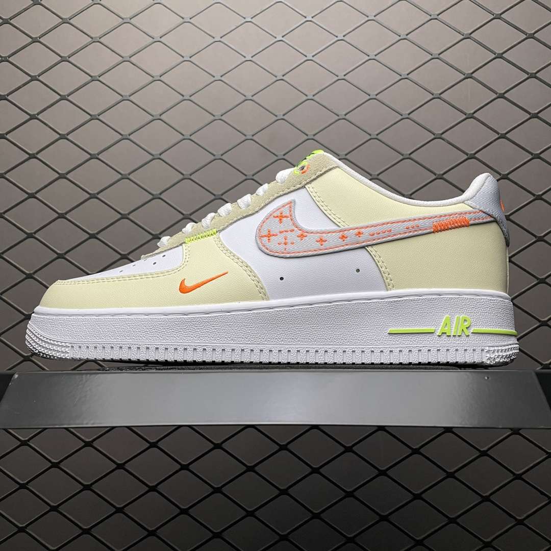 KICKWHO Nike Air Force 1 Low Sail Grey Neon