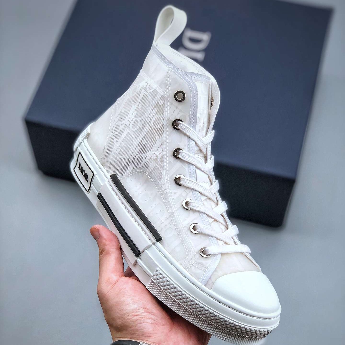 KICKWHO Dior B23 Oblique High Top Sneakers