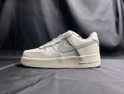 KICKWHO Nike Air Force 1 Low Beige Silver Reflective