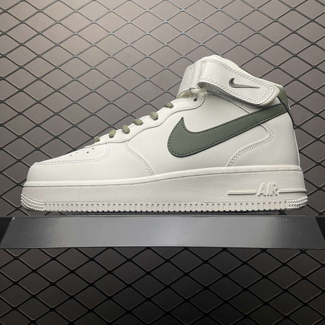 KICKWHO Nike Air Force 1 07 Mid White Green