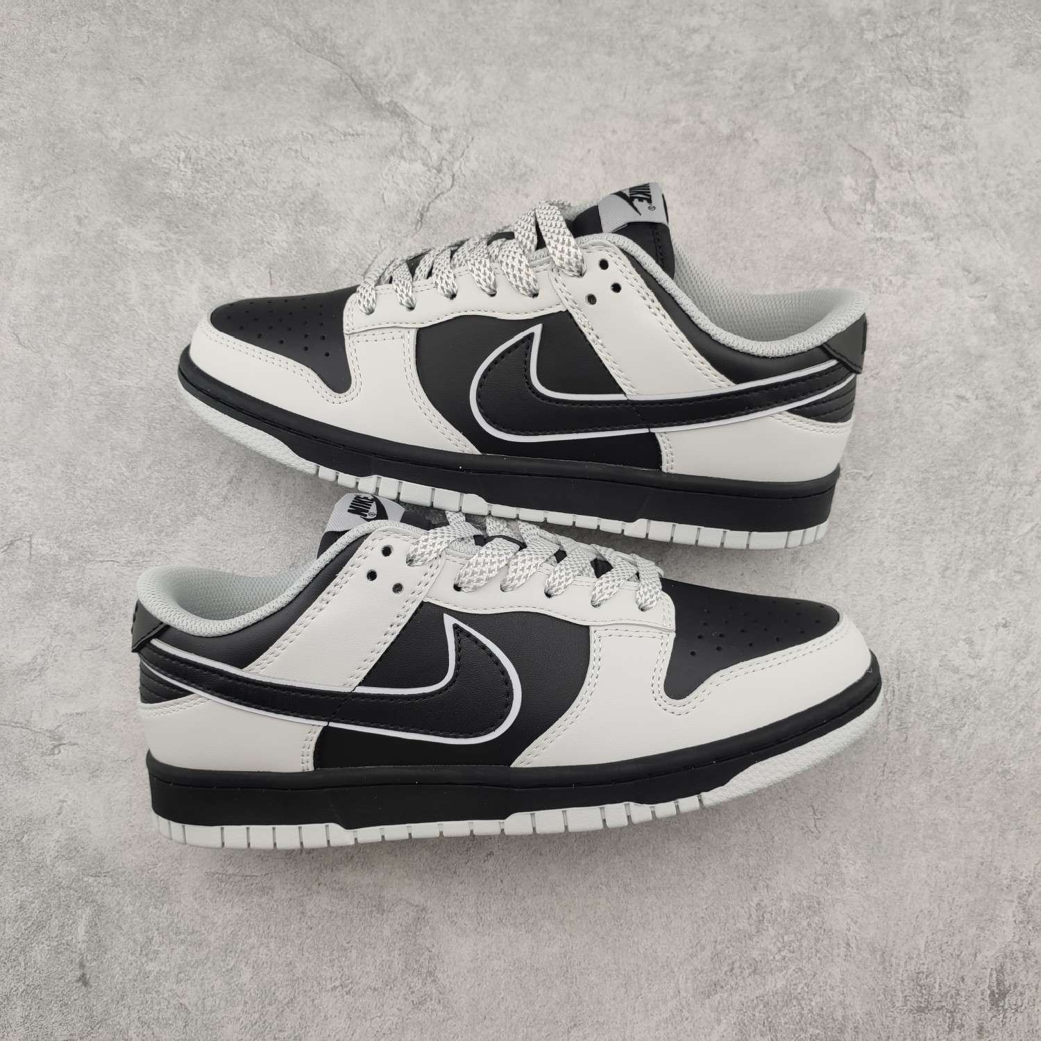 Kickswho NIKE DUNK LOW 'BLACK WHITE' - Image 2