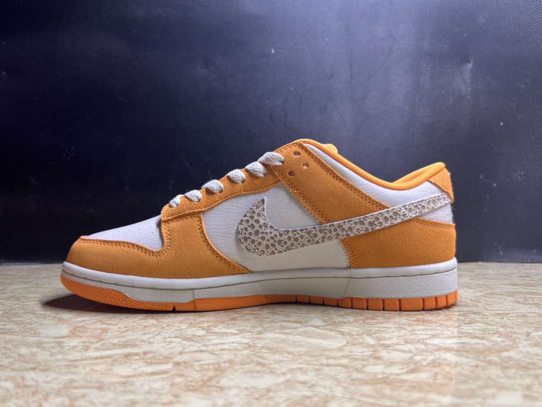 Kickswho Nike Dunk Low Orange "Safari Swoosh" - Image 2