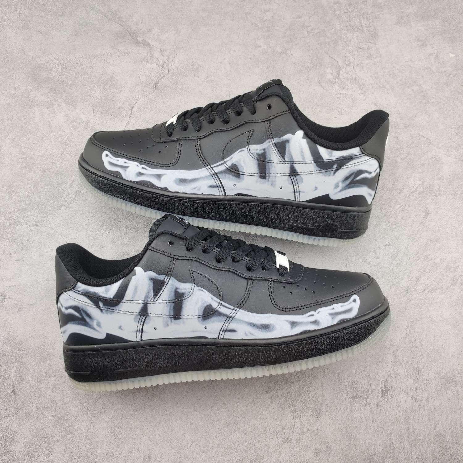 KICKWHO Nike Air Force 1 Low '07"Black/Skeleton" - Image 2