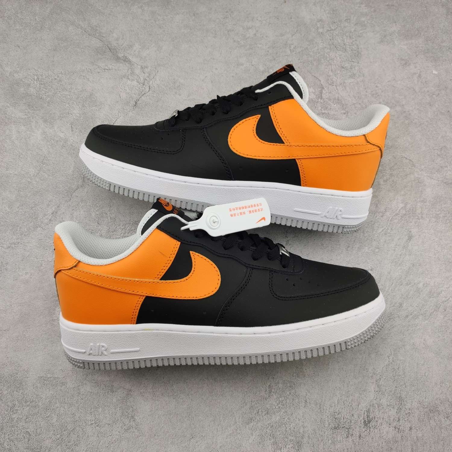 KICKWHO Nike Air Force 1 " Black And Laser Orange" - Image 2