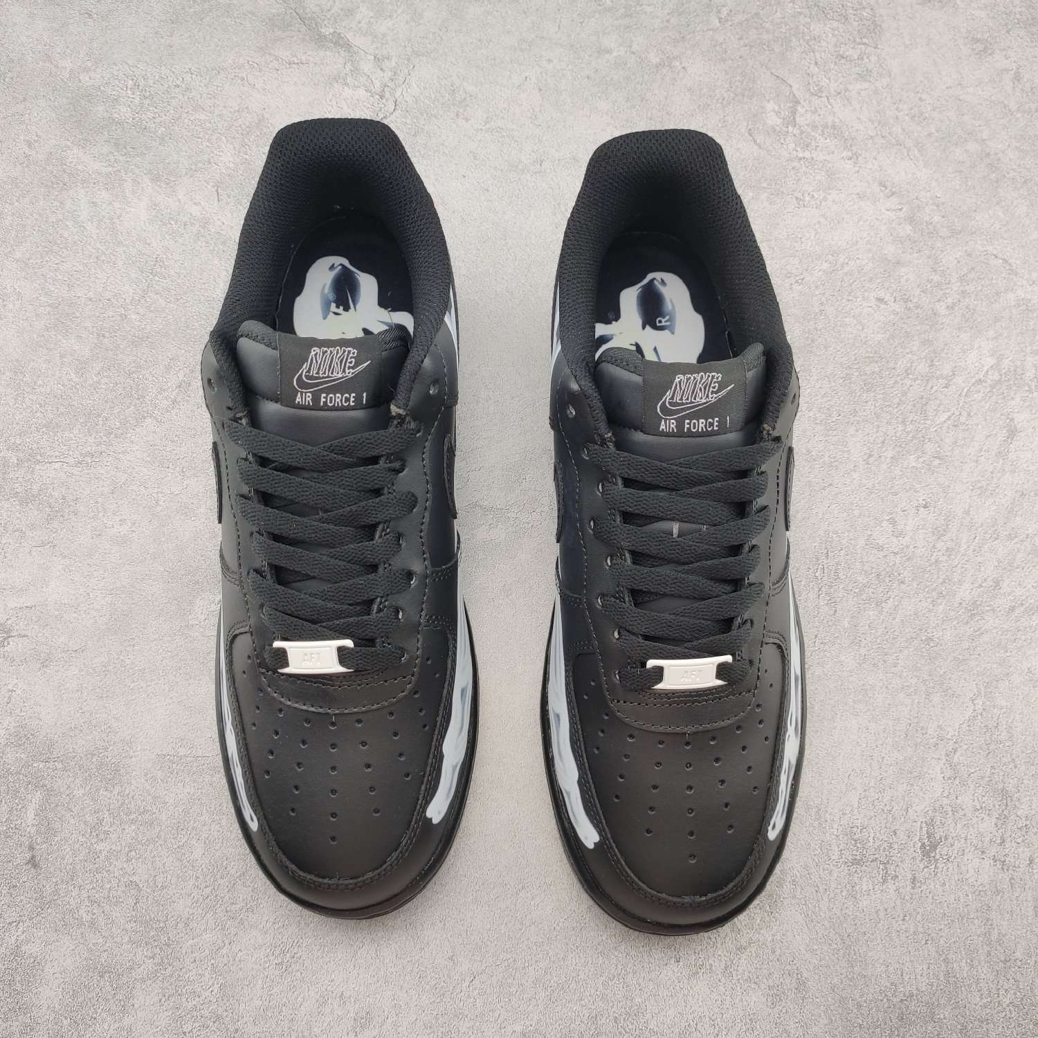 KICKWHO Nike Air Force 1 Low '07"Black/Skeleton" - Image 3