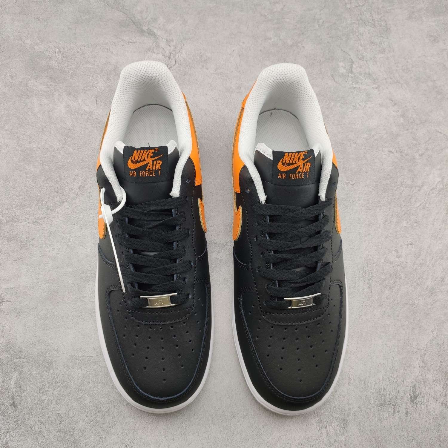 KICKWHO Nike Air Force 1 " Black And Laser Orange" - Image 3