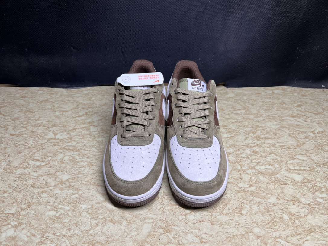 KICKWHO Nike Air Force 1 Low '07 “Olive Green/Brown” - Image 3