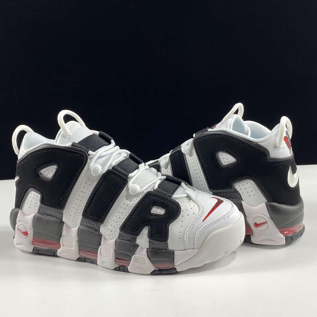 KICKWHO Nike Air More Uptempo Black and White - Image 3