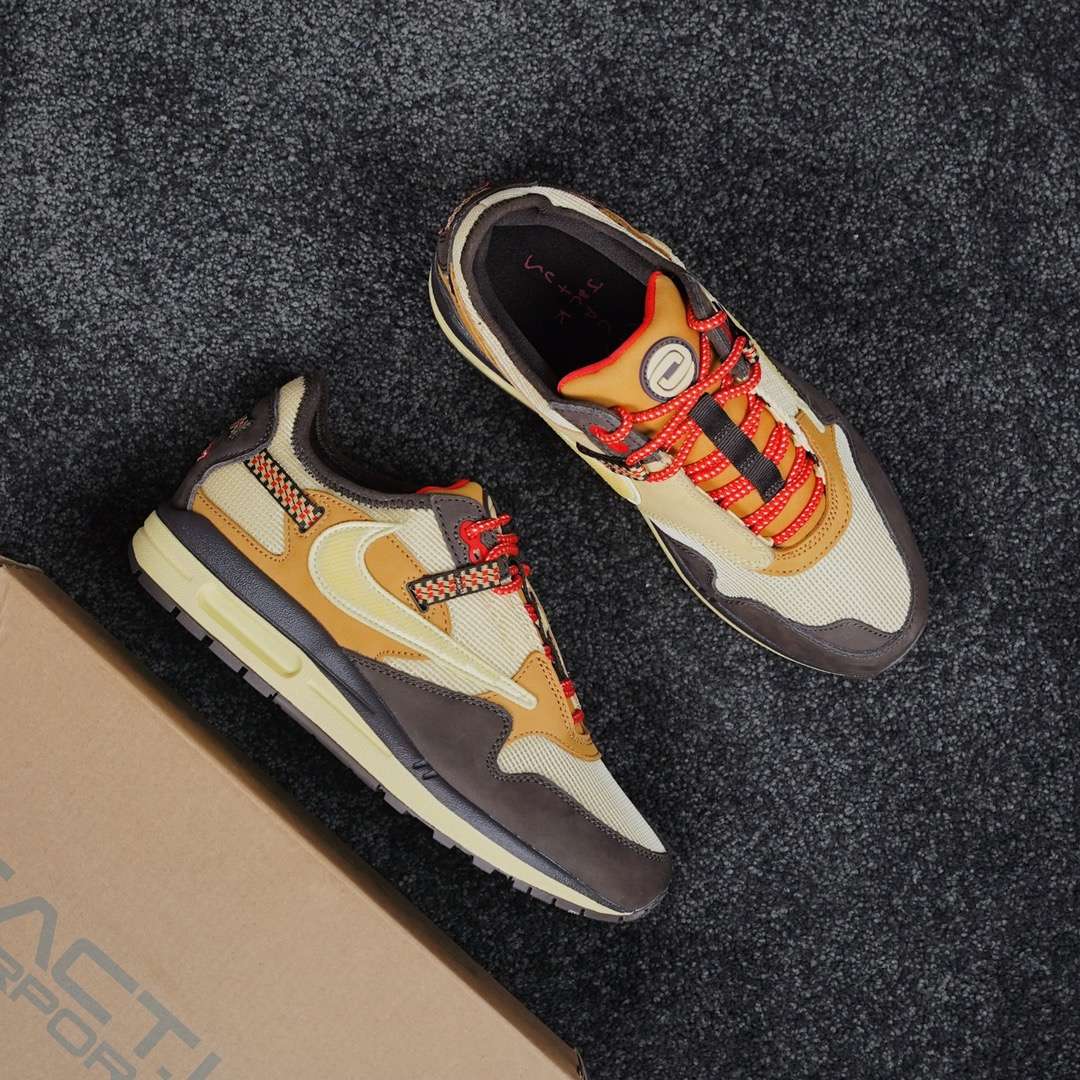 KICKWHO Travis Scott X NK Air MAX 1 “Baroque Brown” - Image 3