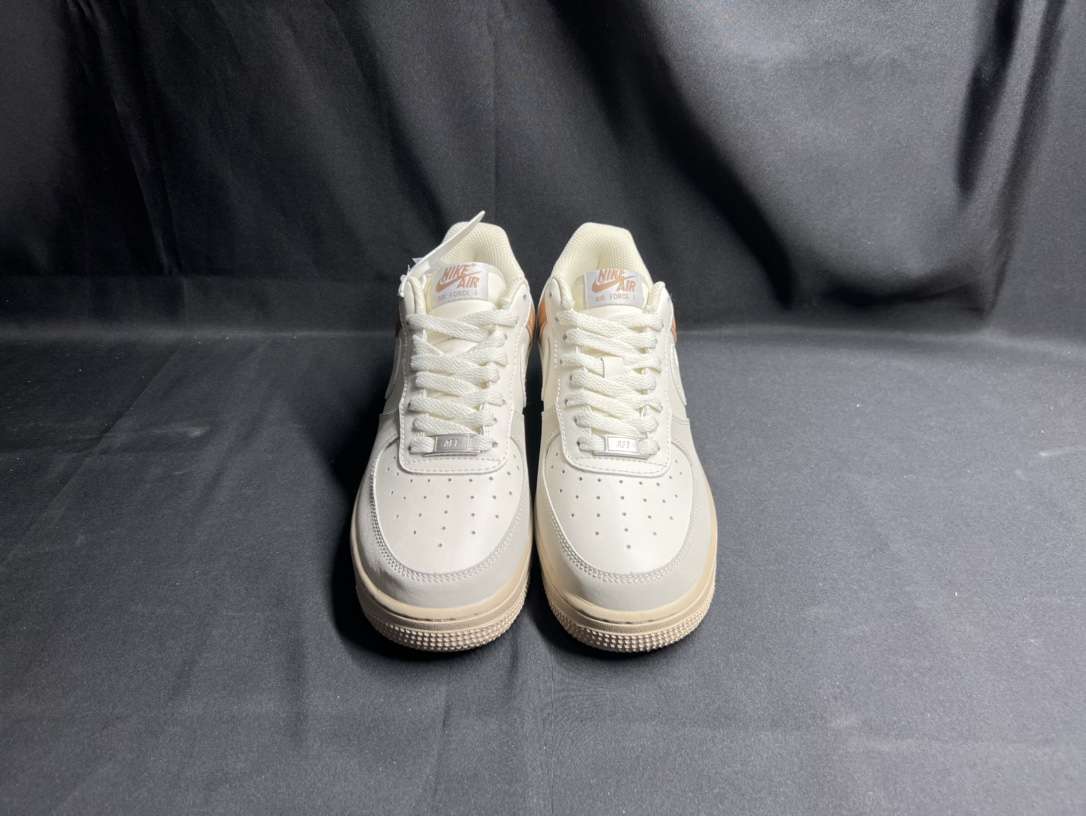 KICKWHO Nike Air Force 1 07 Low Beige White Grey Brown - Image 3