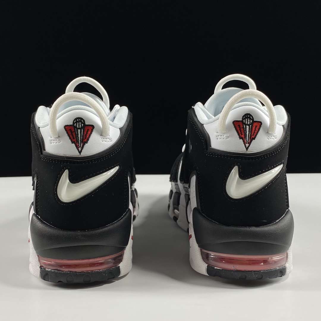 KICKWHO Nike Air More Uptempo Black and White - Image 4