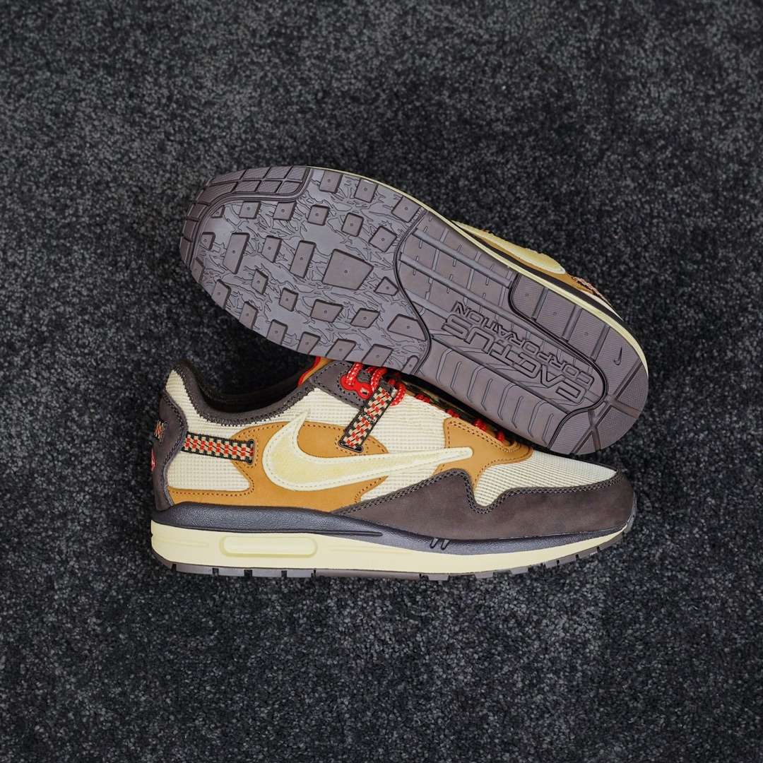 KICKWHO Travis Scott X NK Air MAX 1 “Baroque Brown” - Image 4