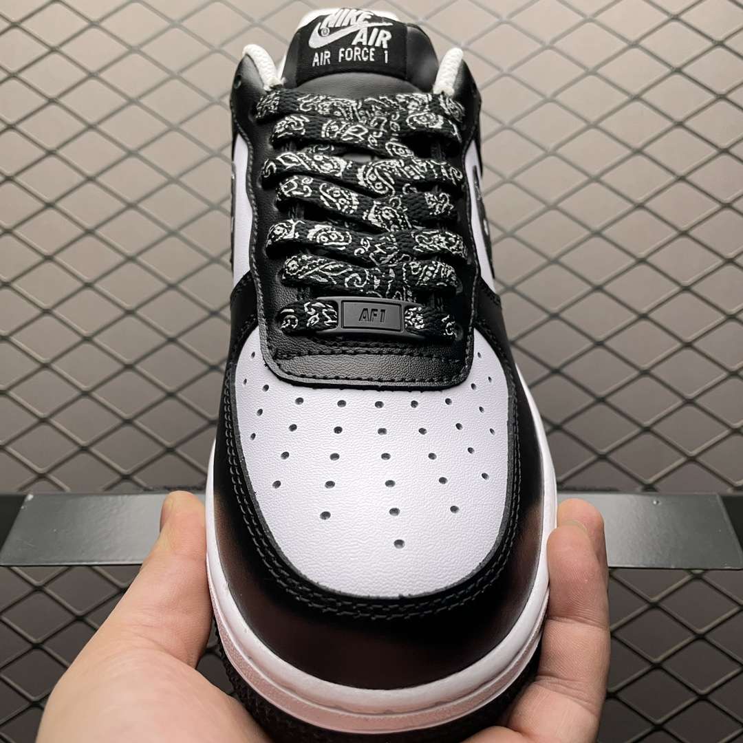 KICKWHO NiKe Air Force 1 07 Low "Black Paisley" - Image 4